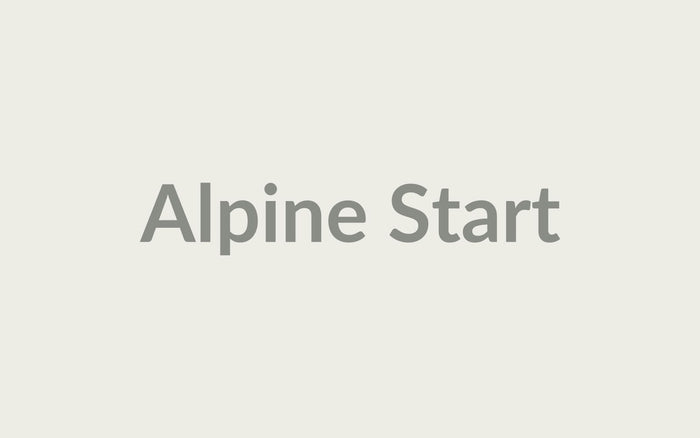 How to Layer for an Alpine Start