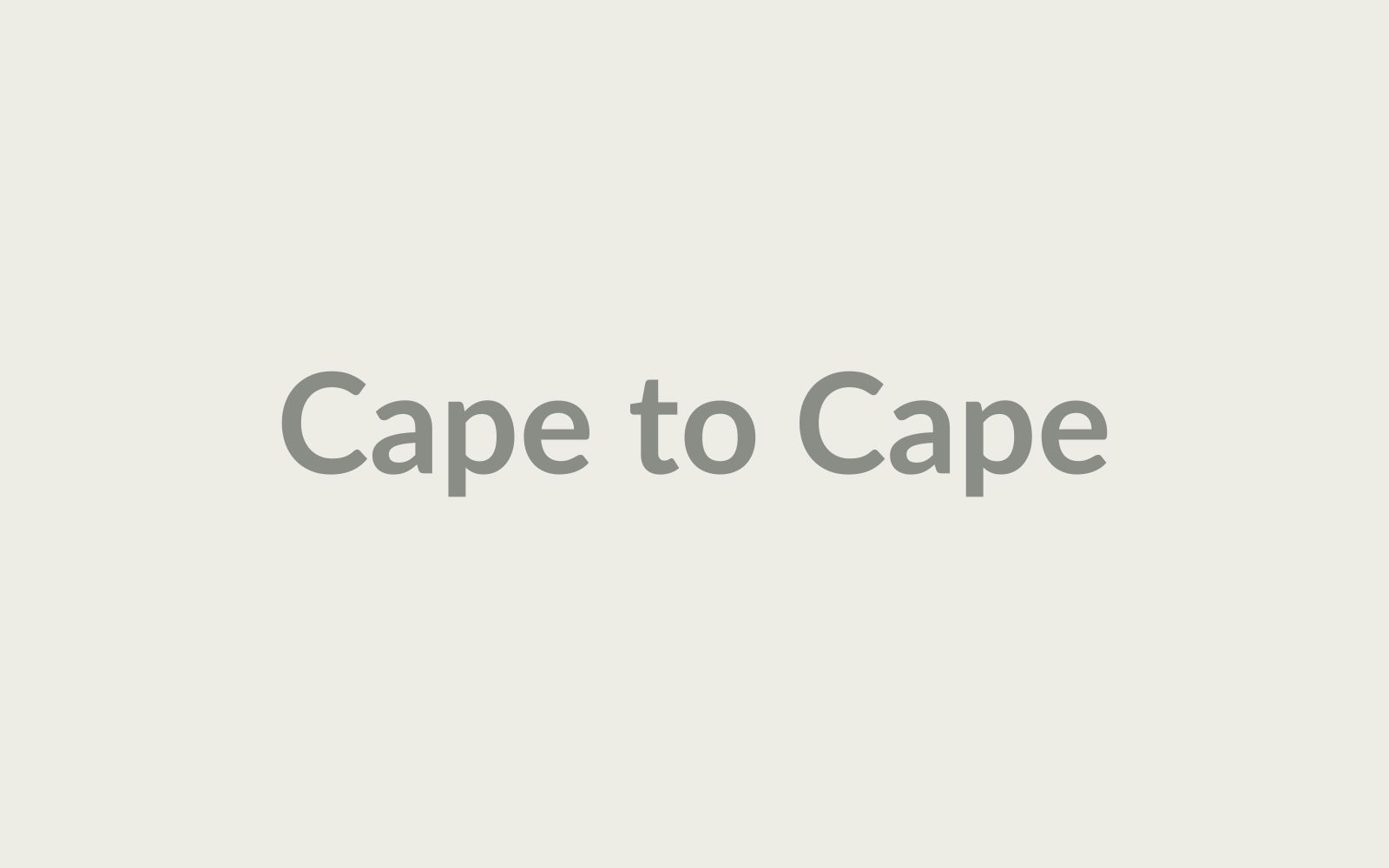 Cape to Cape: A Coastal Traverse